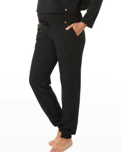 Cache Coeur Sweet Home Maternity Lounge Pants In Black