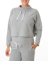 Cache Coeur Maternity Sweet Home Ribbed Sweater In Grey