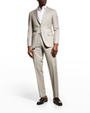 CANALI MEN'S HEATHERED SOLID WOOL SUIT