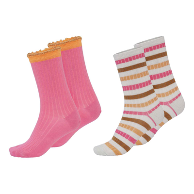 Molo Kids' 2-pack Nomi Socks Bubblegum In Pink