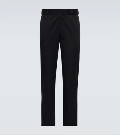 Undercover Cotton-blend Slim Trousers In Black