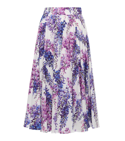 Dolce & Gabbana 印花棉质府绸迷笛半身裙 In Multicolore