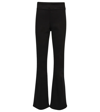 Frame Jetset Flare High-rise Flared Jeans In Sheen Noir