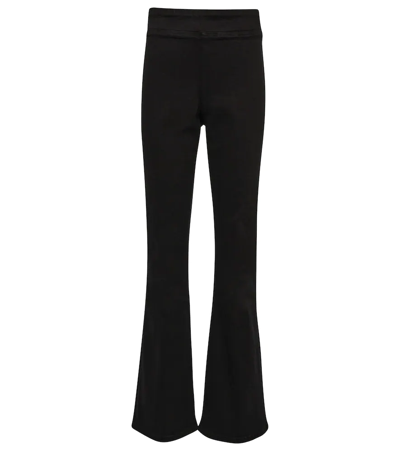 Frame Jetset Flare High-rise Flared Jeans In Black