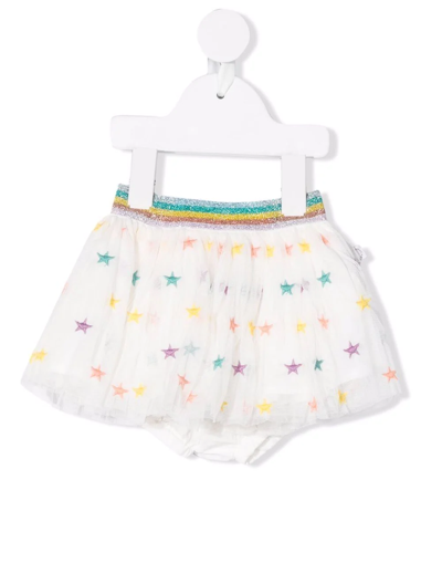 Stella Mccartney Babies' Star-embroidered Tutu Skirt In White