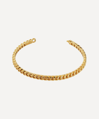 Miansai Gold Plated Vermeil Brass Cuban Link Cuff Bracelet