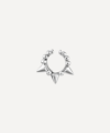 Maria Tash 14ct 6.5mm Granulated Triple Short Spike Tash Cuff In White