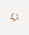 Maria Tash 14ct 6.5mm Granulated Triple Short Spike Tash Cuff In Rose