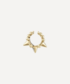 Maria Tash 14ct 6.5mm Granulated Triple Short Spike Tash Cuff In Yellow