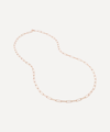 Monica Vinader 18ct Rose Gold Plated Vermeil Silver 24' Alta Textured Chain Necklace In Rose Gold