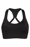 Shop New Balance Q Speed Power Zip Front Crossback Bra In Black