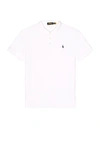 Polo Ralph Lauren Ralph Lauren Custom Slim Fit Stretch Mesh Polo Shirt In White