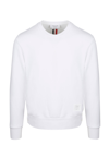 THOM BROWNE THOM BROWNE STRIPE DETAILED CREWNECK SWEATSHIRT