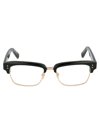 Dita Statesman Three Drx-2064-b-blk-gld-55 Unisex Rectangle Eyeglasses 55mm In Black-black Swirl/12k Gold