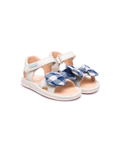 Camper Kids' Bow-detail Sandals In White