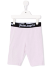 PALM ANGELS LOGO-WAISTBAND CYCLING SHORTS