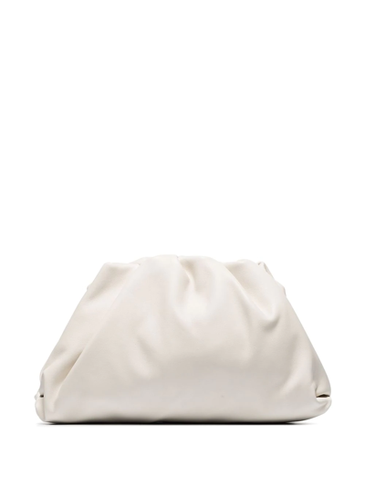 Bottega Veneta The Pouch Leather Clutch Bag In White