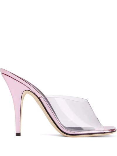 Giuseppe Zanotti Earthshine Plexi-detail Sandals In Pink