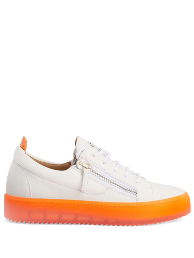 Giuseppe Zanotti Gail Contrast-sole Sneakers In White