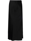 Maison Margiela Long Flared Skirt In Black