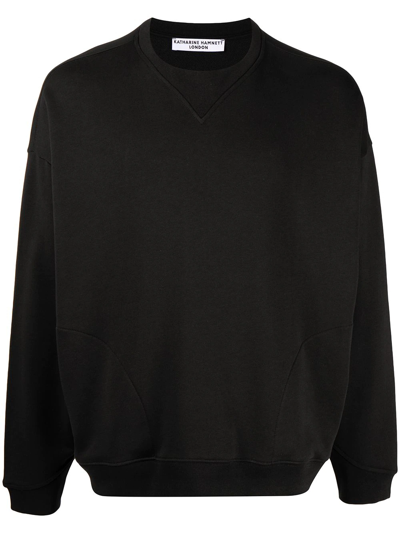 Katharine Hamnett Logo-print Sweatshirt In Black