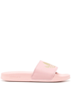 Adidas Originals Adilette Lite Trefoil-logo Slides In Pink