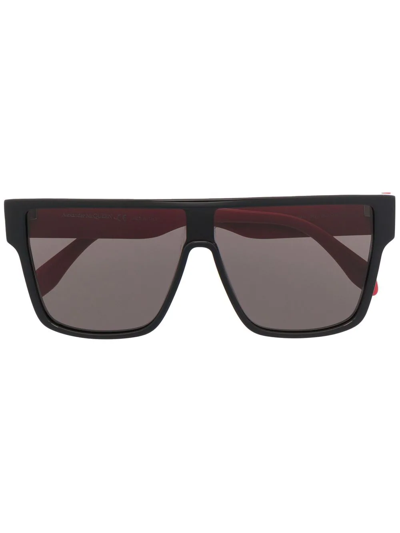 Alexander Mcqueen Oversize Square-frame Sunglasses In Black