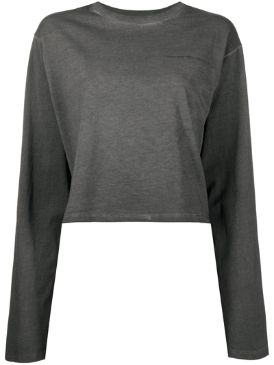 Izzue Slogan-print Cotton T-shirt In Grey