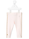 Aigner Chain-print Leggings In Pink