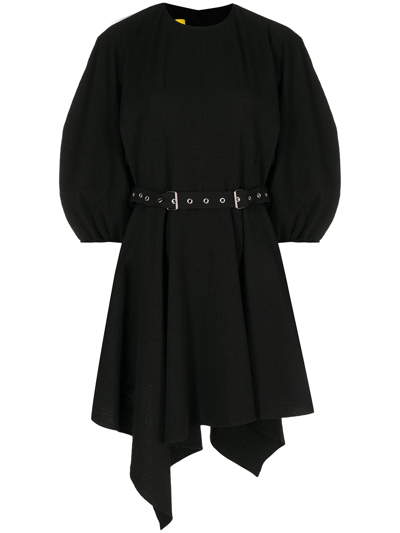 Marques' Almeida Black Cotton Mini Dress