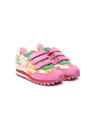 The Marc Jacobs Marc Jacobs Girls Teen Tie-dye Canvas Trainers In Pink
