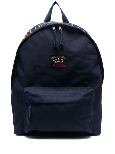 Paul & Shark Yachting Logo-patch Backpack In Blue