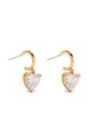 Kate Spade Gold Earrings In Clear Gold