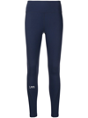 7 Days Active Tko Navy Logo Leggings In Blue