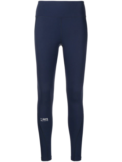 7 DAYS ACTIVE LOGO-PRINT LEGGINGS