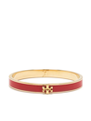 Tory Burch Kira Red Enamel And 18kt Gold-plated Bracelet In Red