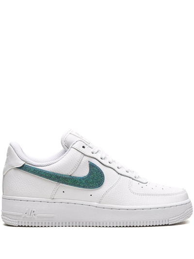 Nike Air Force 1 '07 Ess "glitter Swoosh In White