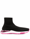 Ferragamo Ninette Sock Trainers In Black