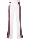 Wales Bonner Panelled Straight Jeans In White