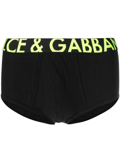 Dolce & Gabbana Logo-print Boxers In Black