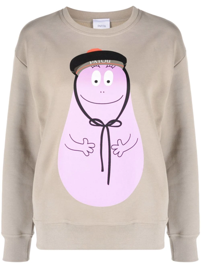 Patou Tampa Barbapapa Sweatshirt In Neutrals