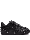 Nike X Swarovski Air Force 1 Low-top Sneakers In Black