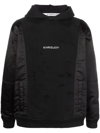 Khrisjoy Panelled Logo-embroidered Hoodie In Black