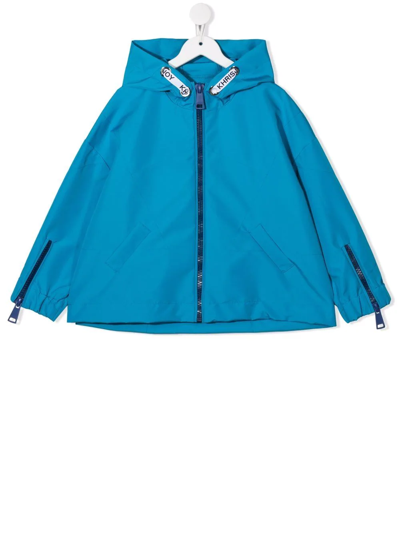 Khrisjoy Kids' Zip-fastening Rain Jacket In Blue