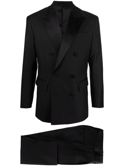 Dsquared2 Two-piece Double-breasted Suit In Black