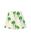 Mini Rodini Elephant-print Track Shorts In White