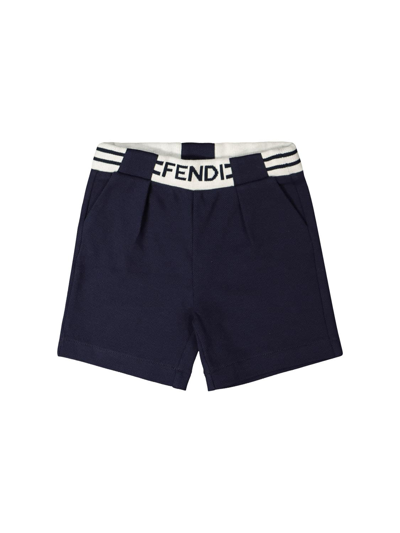 Fendi Babies' Kids Shorts For Boys In Blue