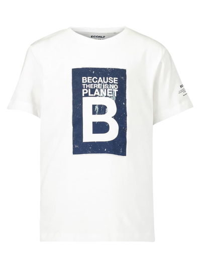 Ecoalf Kids T-shirt For Boys In Bianco