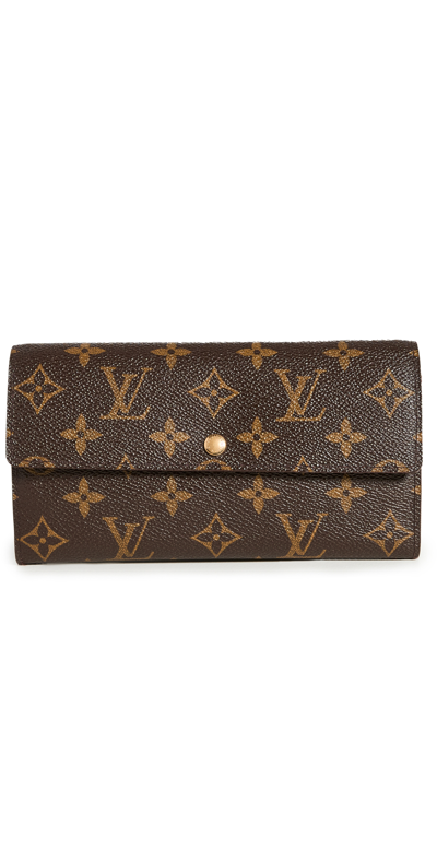 Shopbop Archive Louis Vuitton Porte Monnaie Wallet In Brown