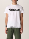 Alexander Mcqueen T-shirt  Men In White